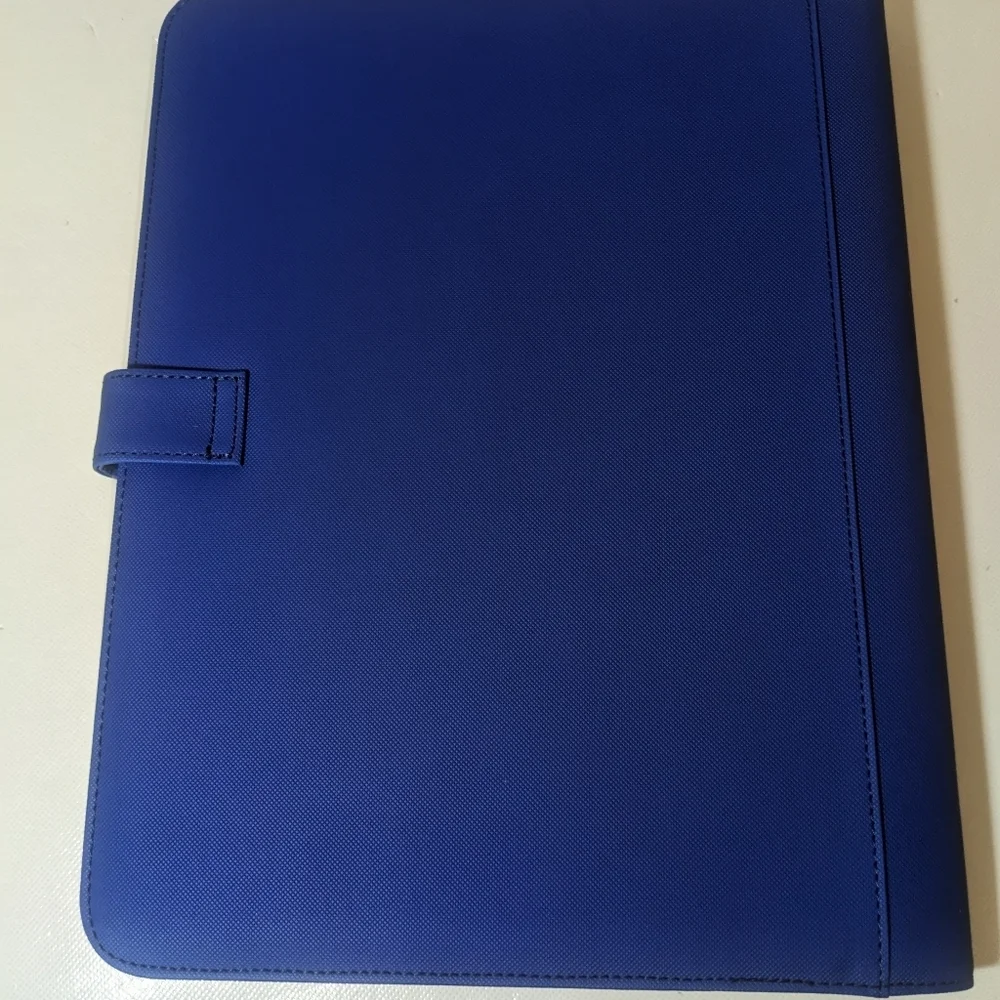 NEW- Solid Blue Trading Card Binder Case Sleeve Pocket 20 Pages (360 pockets)